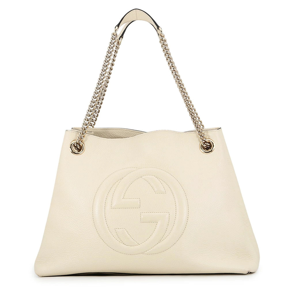 Gucci Interlocking G Soho Chain Tote Leather Bag
